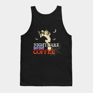 nightmare before coffee halloween costume Tank Top